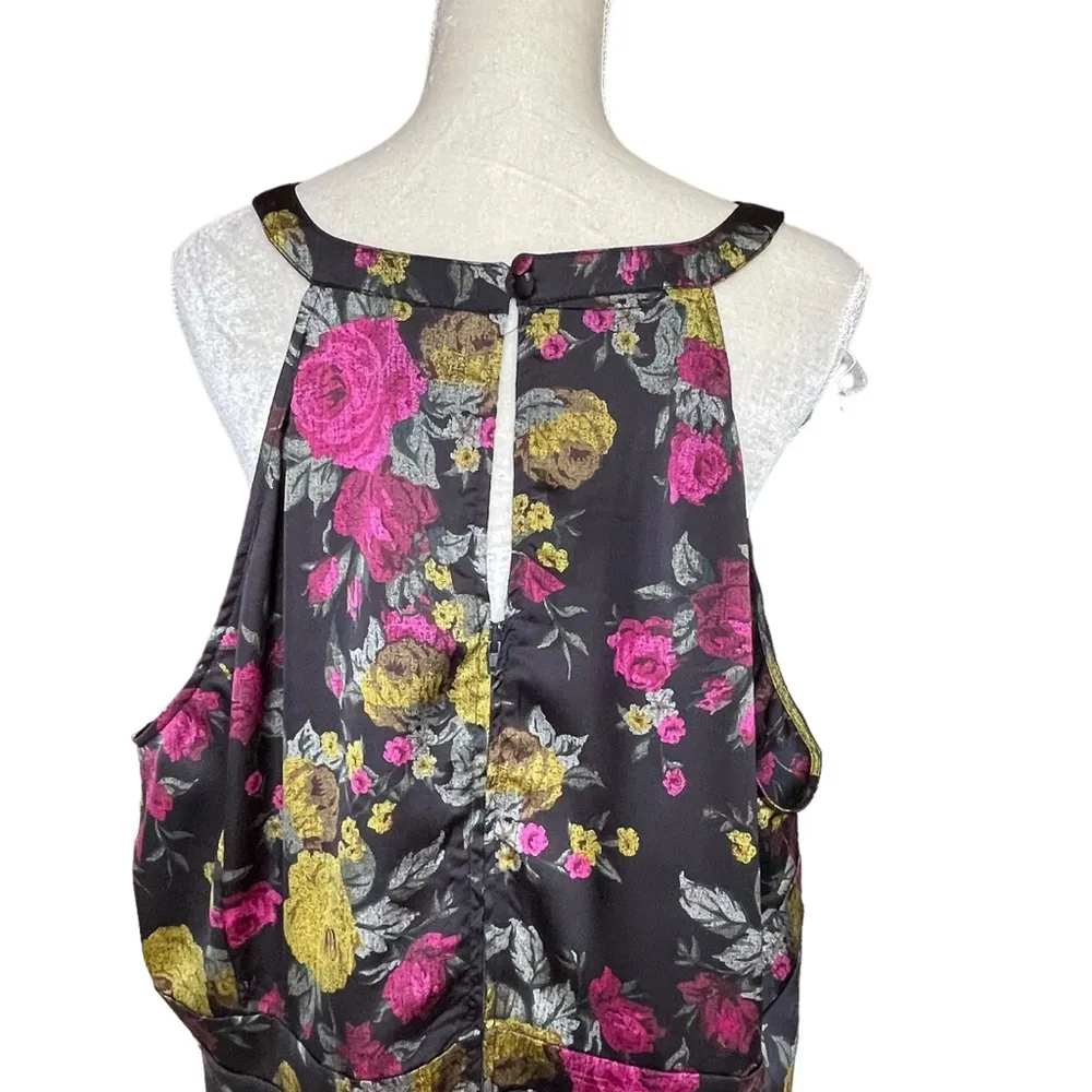 Torrid Georgette Goddess Neck Tank Top Floral Print Women’s Plus Size 5 Zip - Image 9