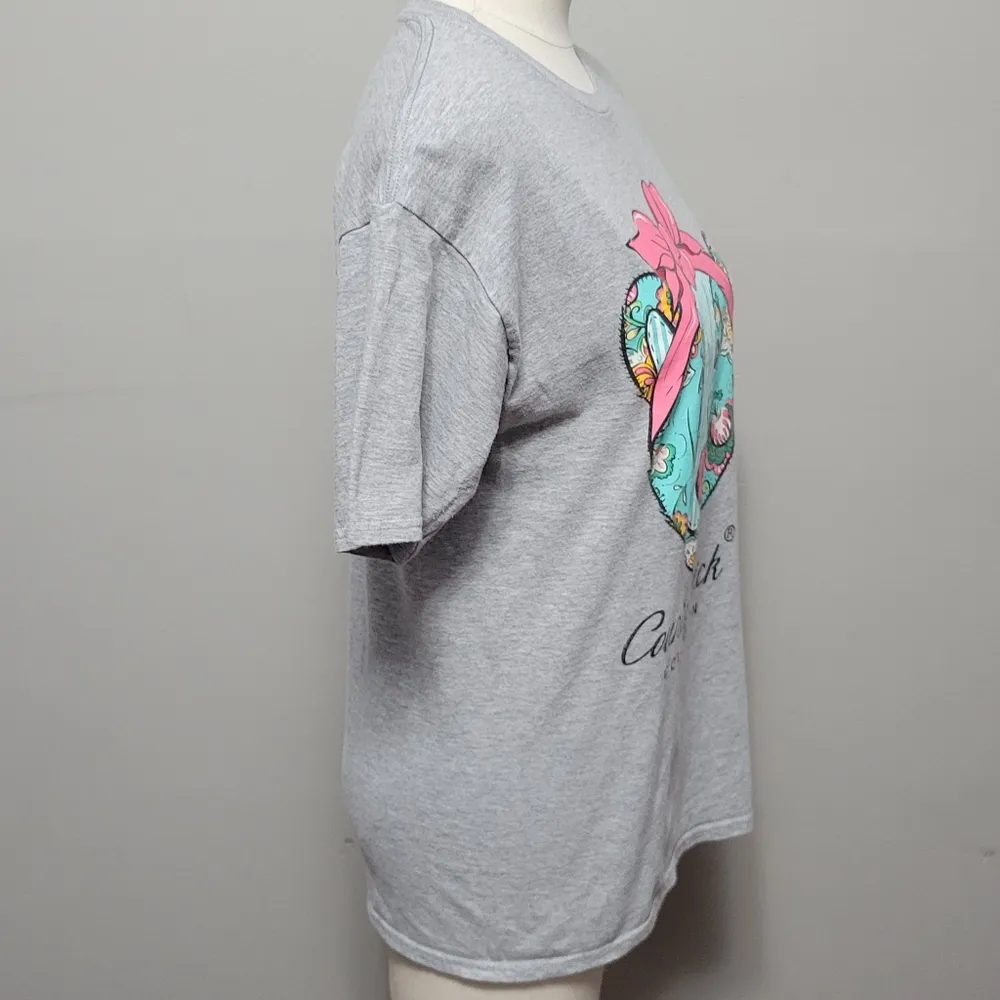 Country Chick by Simply Southern Preppy Bowtie Bear t-shirt size medium - Image 4