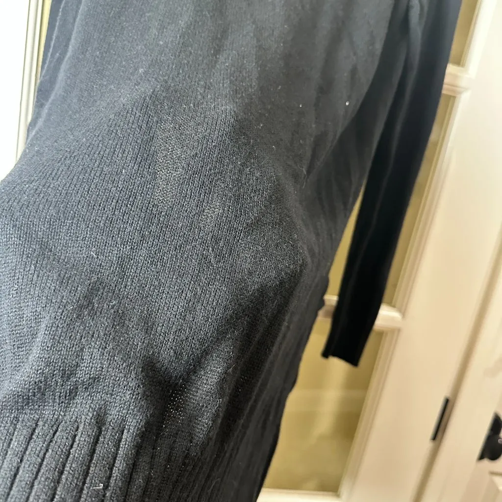 OLD NAVY Long Line Open front Cardigan Sweater Black Size Medium - Image 8