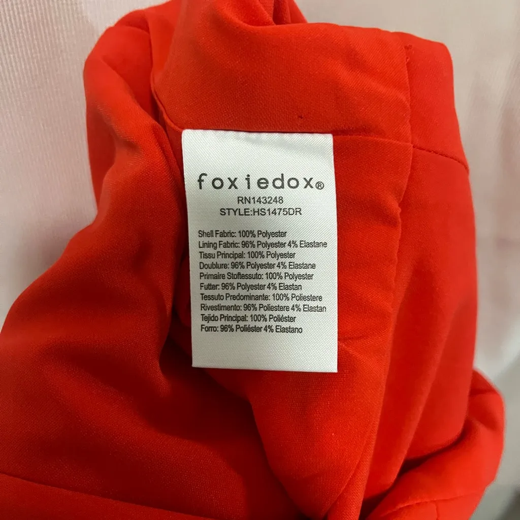 Foxiedox Vibrant Red Mini Dress - Image 7