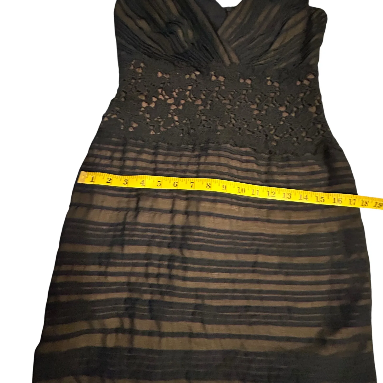 Tadashi Shoji Navy Surplice Neck Cocktail Party Dress
- Size 6 - Image 7