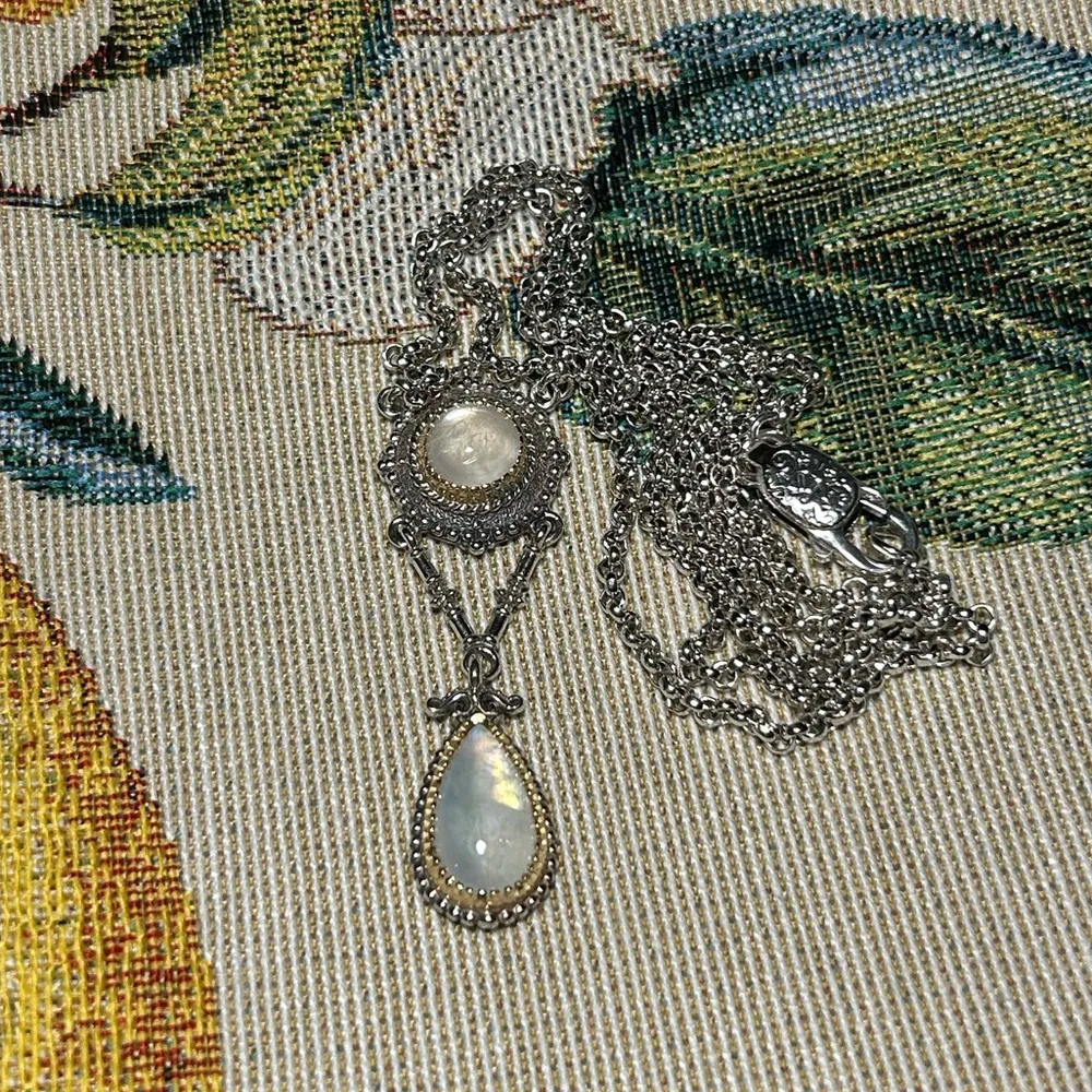 Konstantino Labradorite 18K Yellow Gold & Sterling Silver Drop Pendant Necklace - Image 5