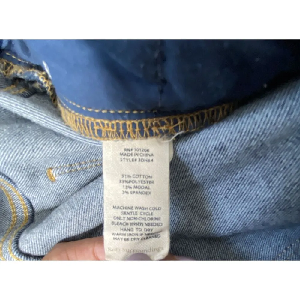 Soft Surroundings Blue Denim Stretchy Skinny Jeans Casual Everyday Comfy Sz PL - Image 4