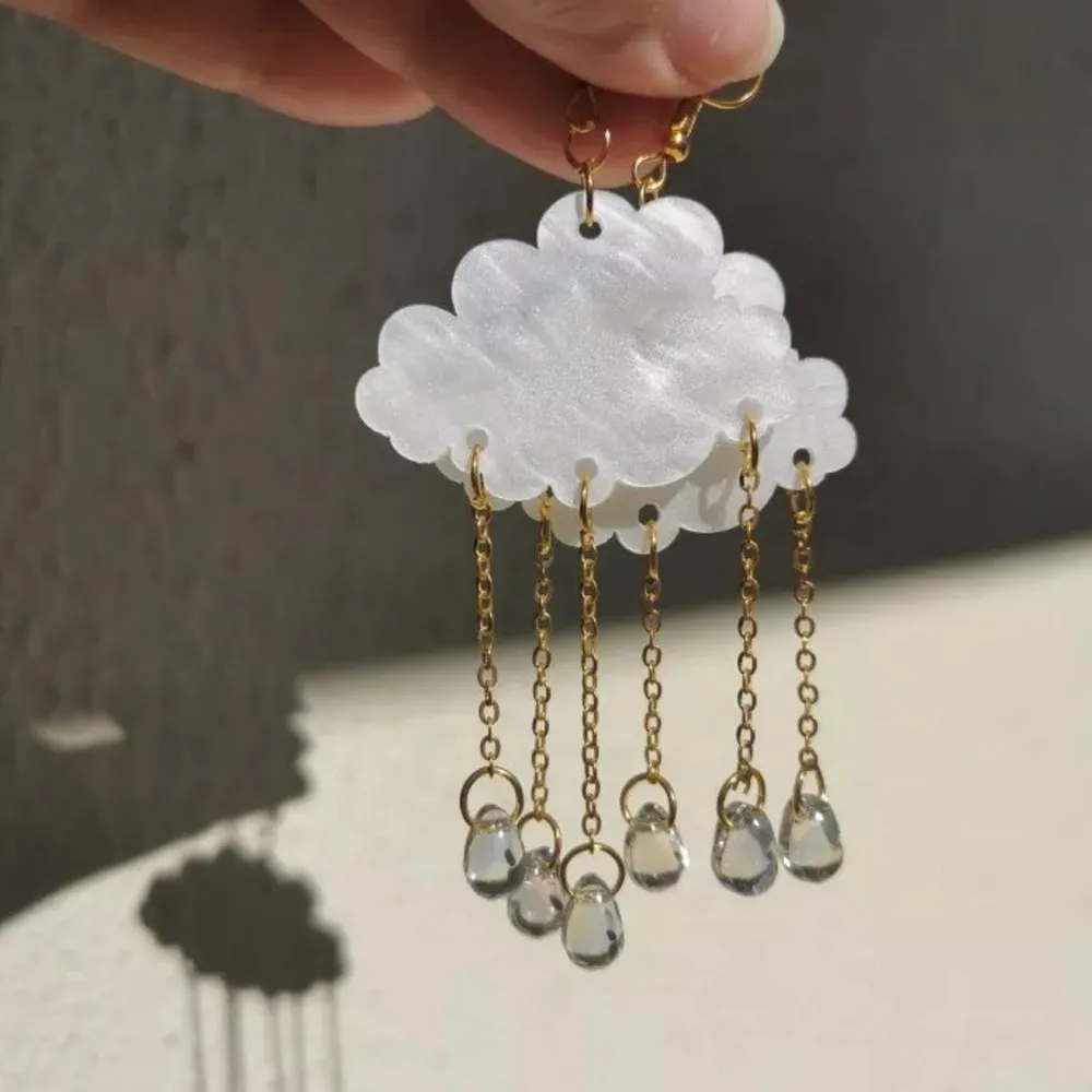 Korean Vintage Acrylic Cloud Earrings - Image 4