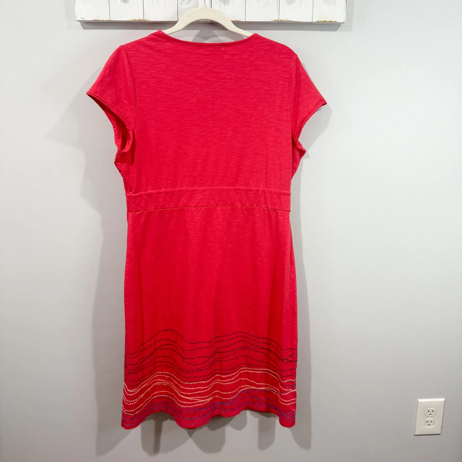 Boden Bea Embroidered Midi Boho Western Dress Blue Size 10R EUC - Image 6