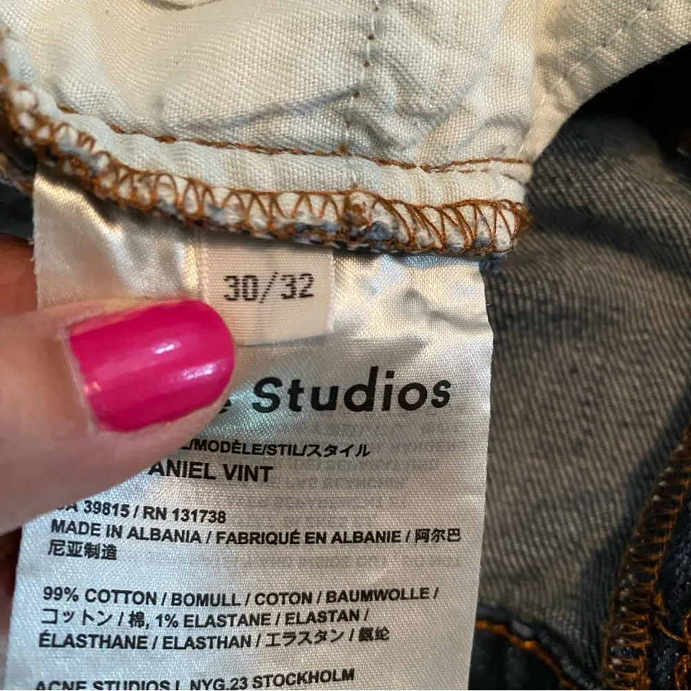 Acne Studios  High Rise Jeans Size 30/32 Thin Spaniel Vintage - Image 2