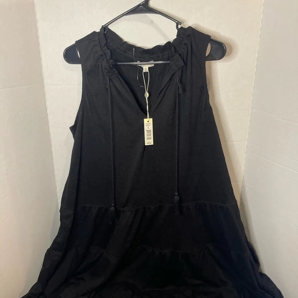 Max Studio Charcoal Textured Blouse - Image 5