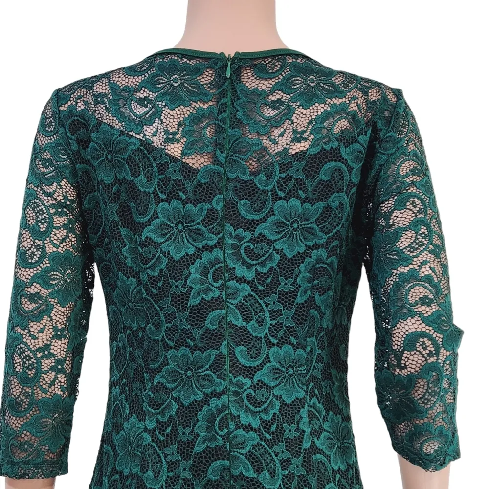 Vfshow Womens Elegant Lace Cocktail Party Mermaid Bodycon Midi Mid - Image 10