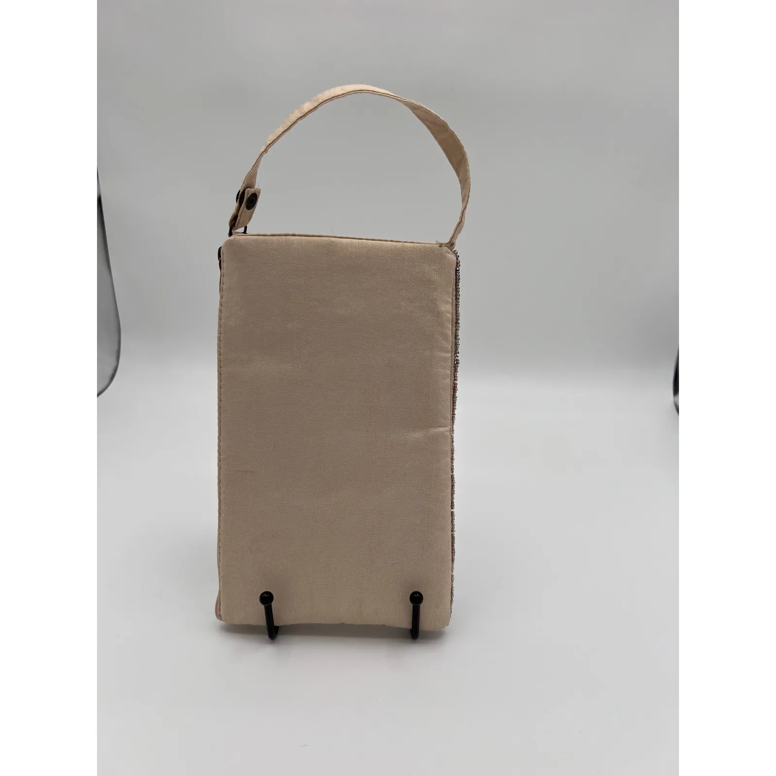 Bamboo Trading Company Beaded Flip Flop Club Bag‎ Summer Handbag Small Shoulder Blue - Image 3