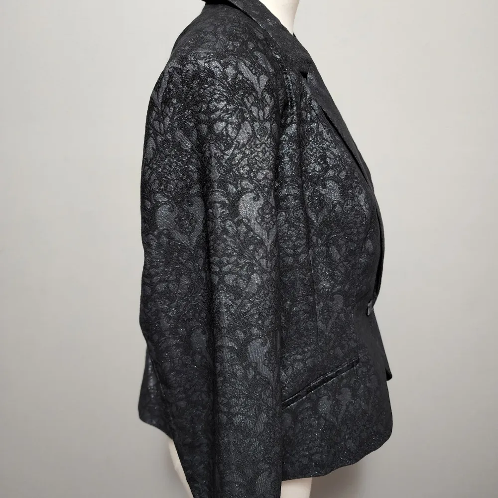 Worthington black jaquard blazer size xlp - Image 3