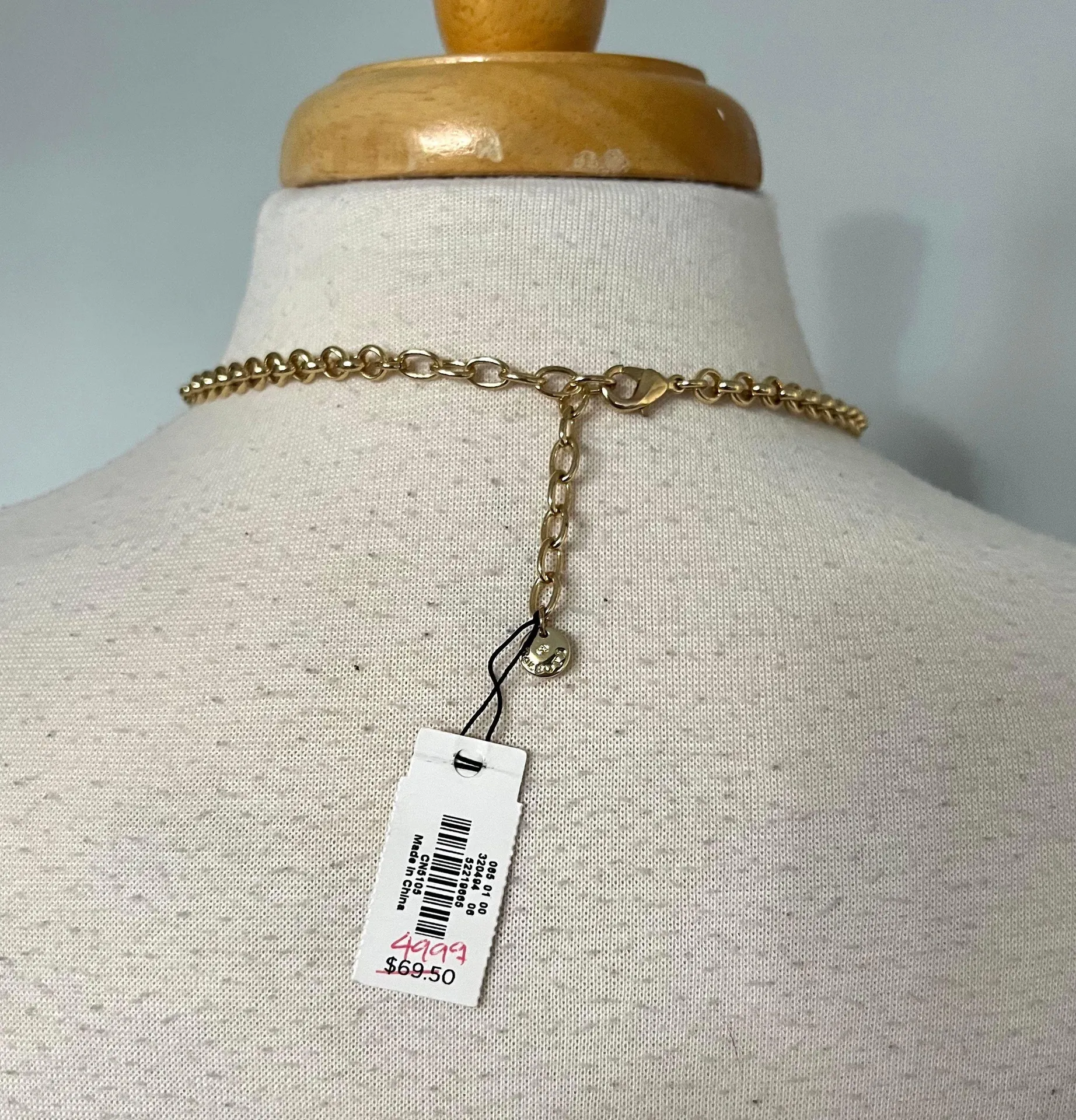 NWT  Red Navy Blue White Statement Necklace - Image 5