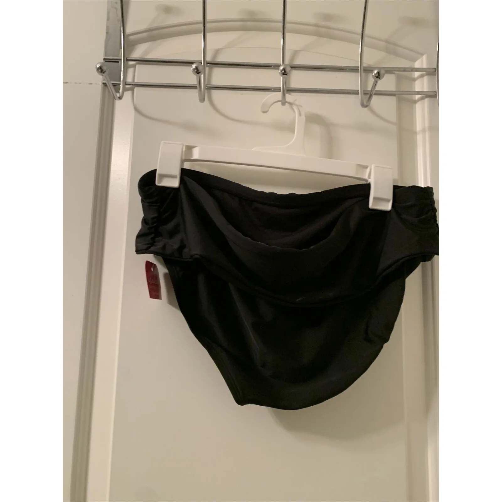 Maternity Foldover Swim Brief Isabel Maternity by Ingrid & Isabel Black Sz M Size M - Image 12
