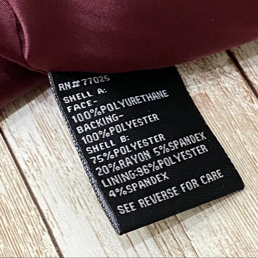 G by Giuliana Rancic Wine Fly Away Lapel Jacket L Size L - Image 13