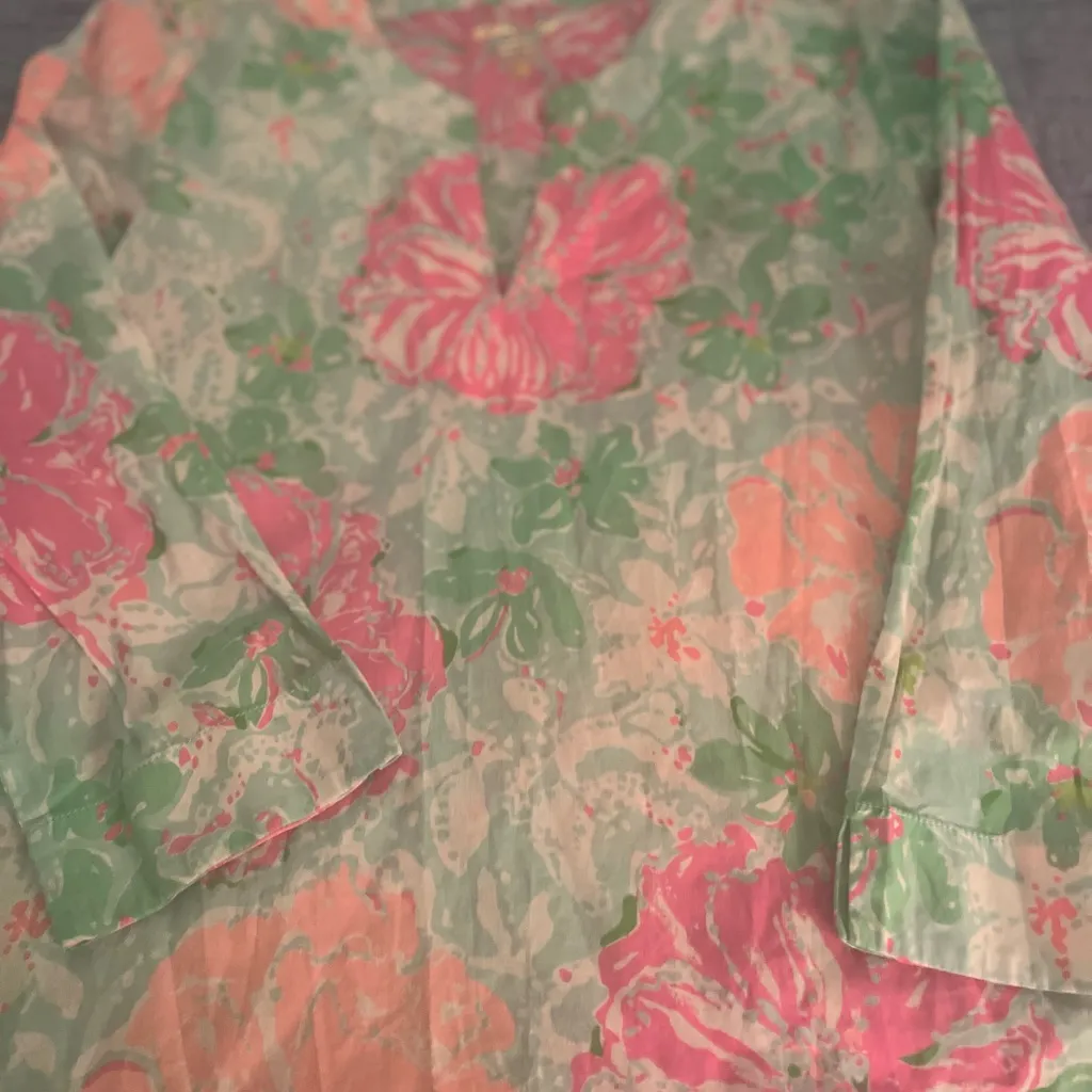 Lilly Pulitzer Amelia Island Tunic Women’s Large - Image 2