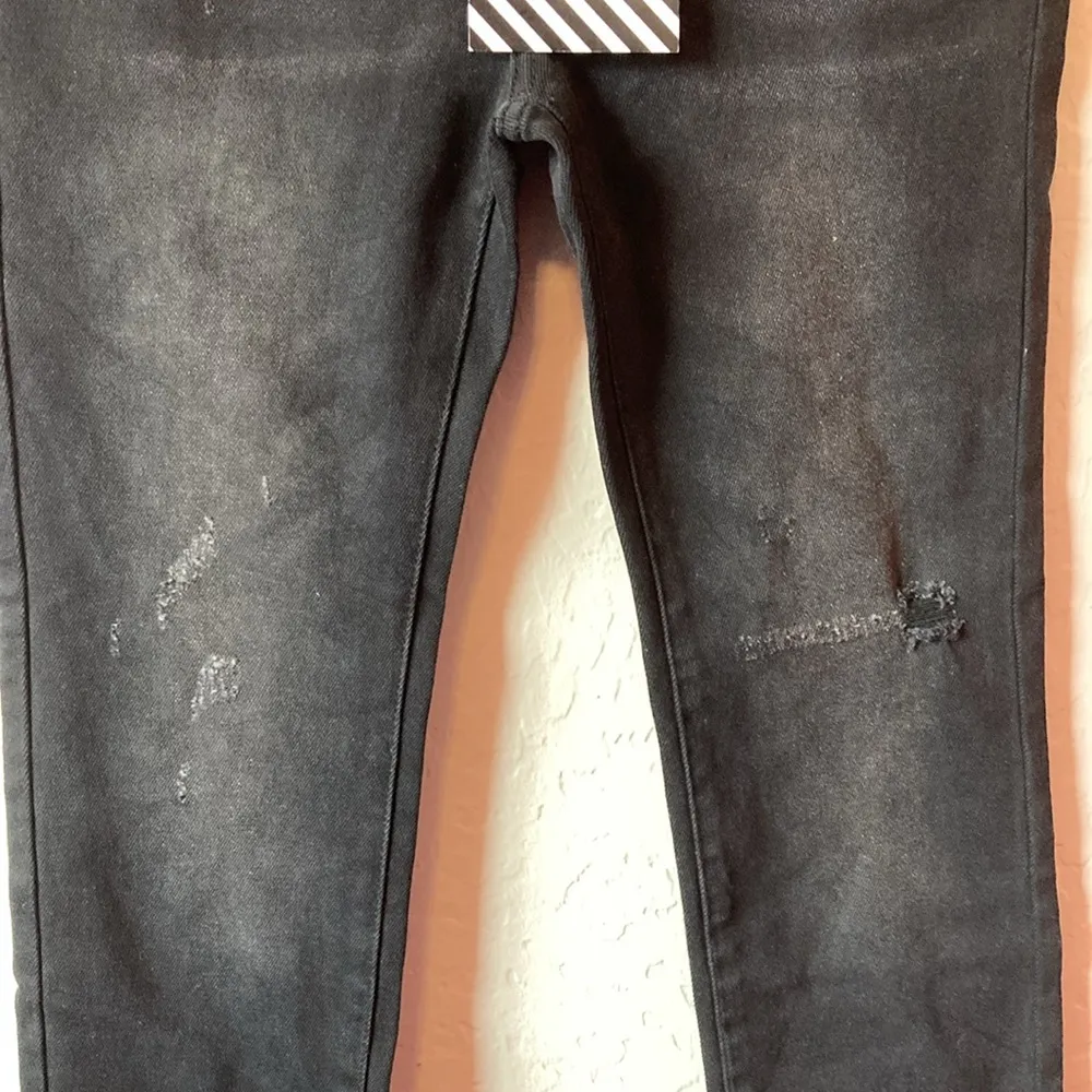 SR VS. SANDRINE ROSE SKINNY JEANS Black Size 27 - Image 3