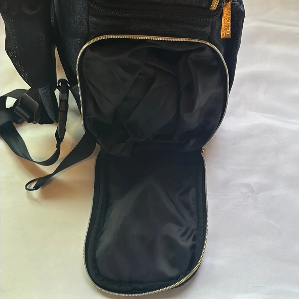 Lublu Denim Diaper Bag Blue EUC - Image 10