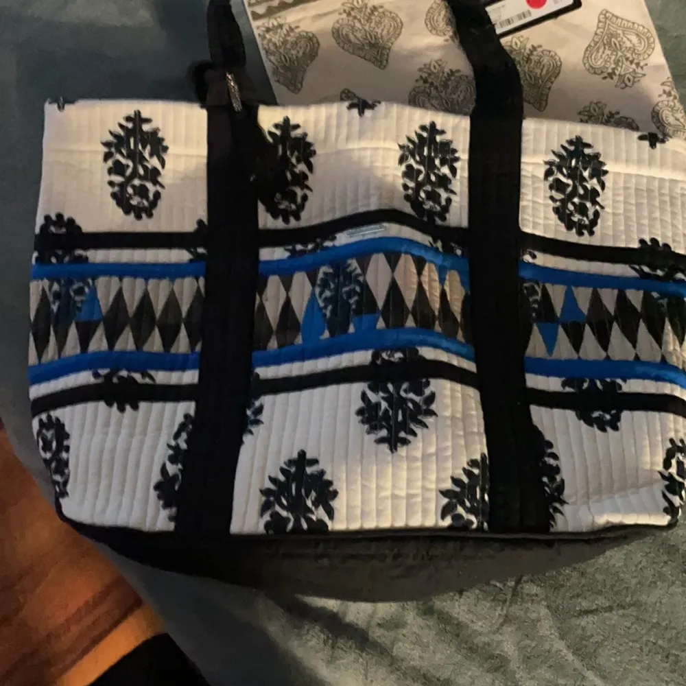 Large rapsodia tote quilted bag new with tags Blue - Image 3