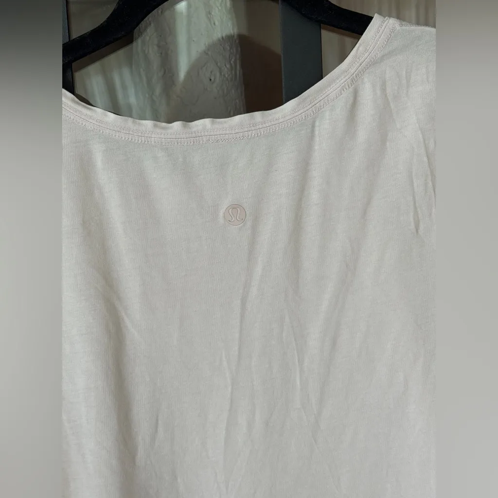 Lululemon love crew t-shirt tee short sleeve strawberry milk pale blush pima - Image 4