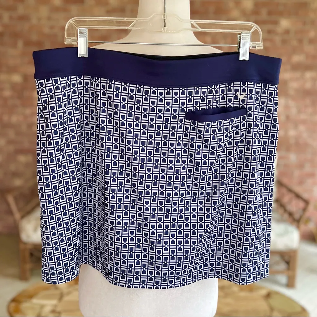 Calloway Skort Blue Jersey Knit Mini A-line Opti Dri XL Golf Activewear - Image 4