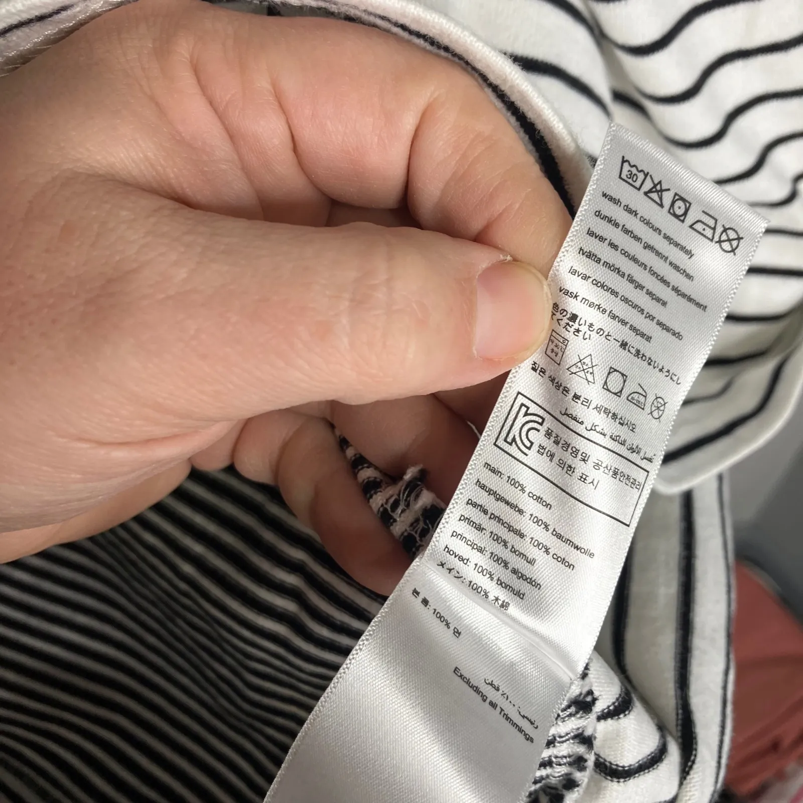 Joules harbour long sleeve Breton top black & white striped women's size 14 - Image 6