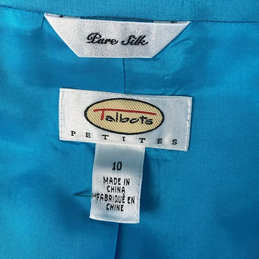 Talbots 100% Silk Sleeveless Dress & Jacket Set 10P - Image 6
