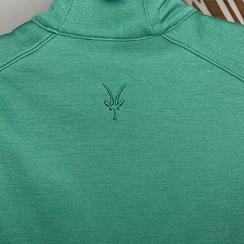 Ibex full zip front 100% wool green vest woman's size large‎ - Image 4