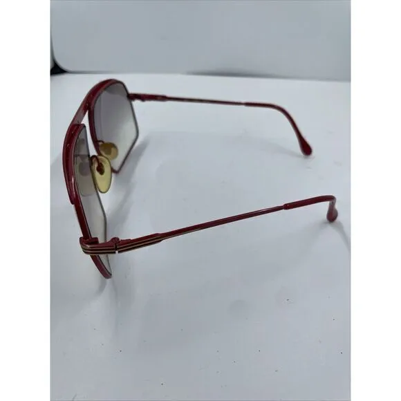 Tura Aviator Mod 1003 Sunglasses‎ Frame Red Gold 143 mm Vintage 58 18 - Image 4