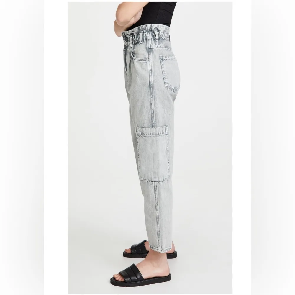 Citizens of Humanity Annika Patch Pocket Jeans Grey Paper Bag Waist 30 - Image 4