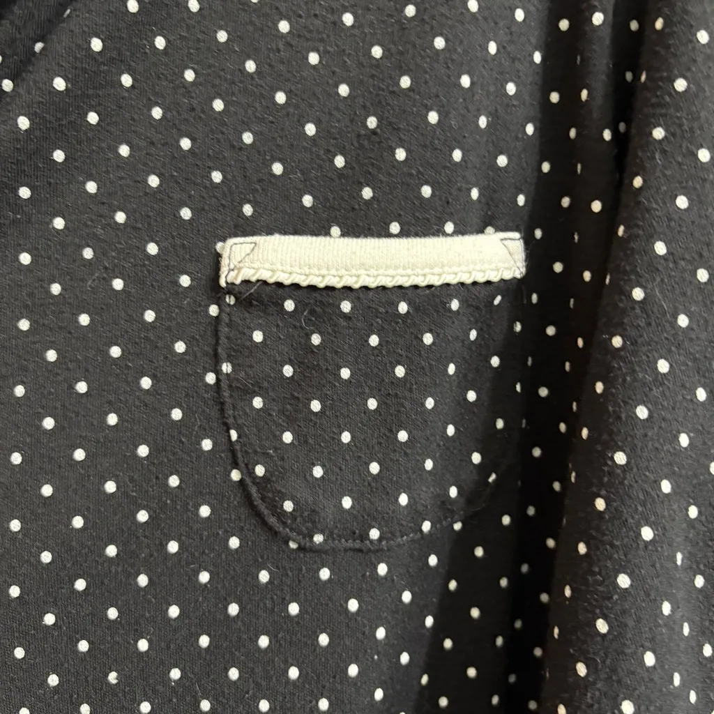 Women's Celestial Dreams Black Polka Dot Pajama Set 2X Comfy Fall Night Comfy - Image 3
