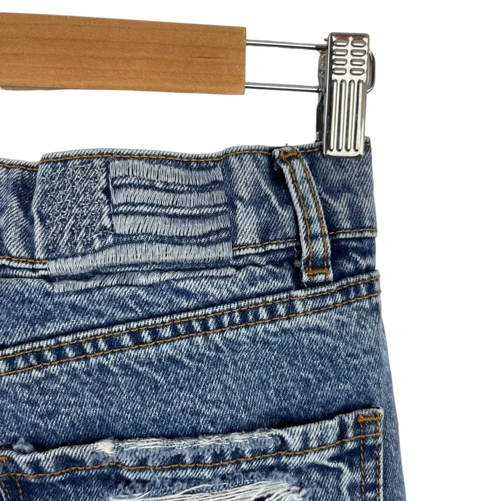 Revice Super 80s High Rise Button Fly Distressed Straight Leg Rigid Jeans SZ 25 - Image 8