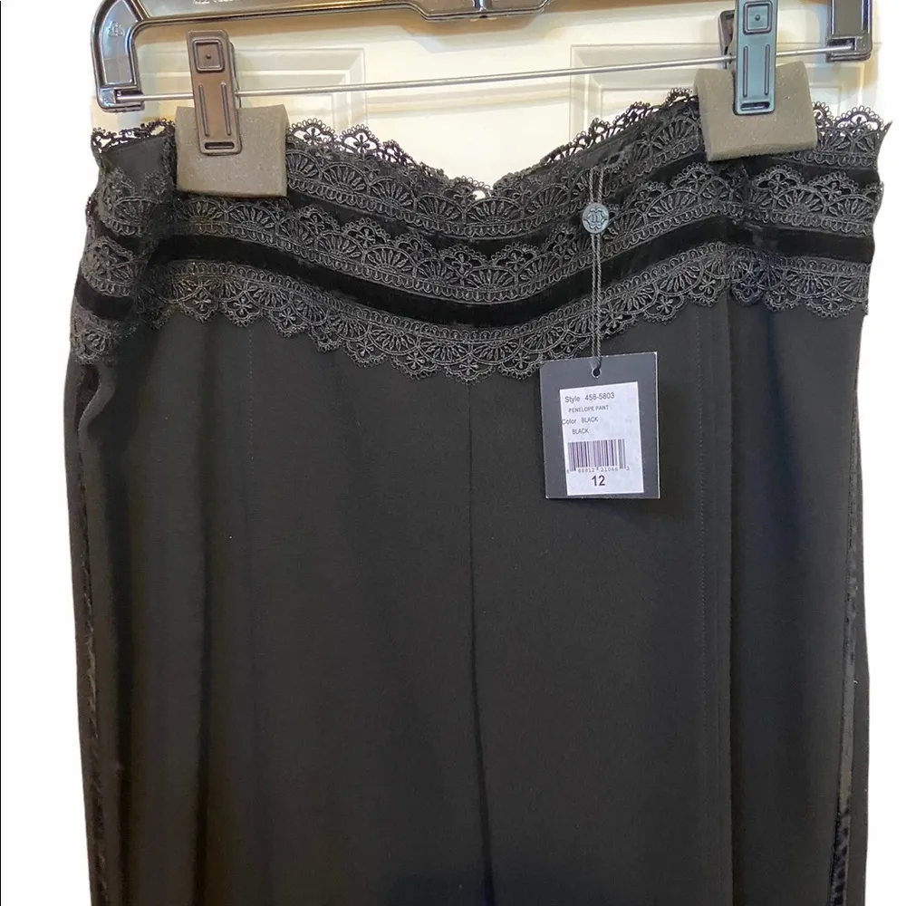 HP Nanette Lepore NWT velvet trim 12 Penelope Pant - Image 3