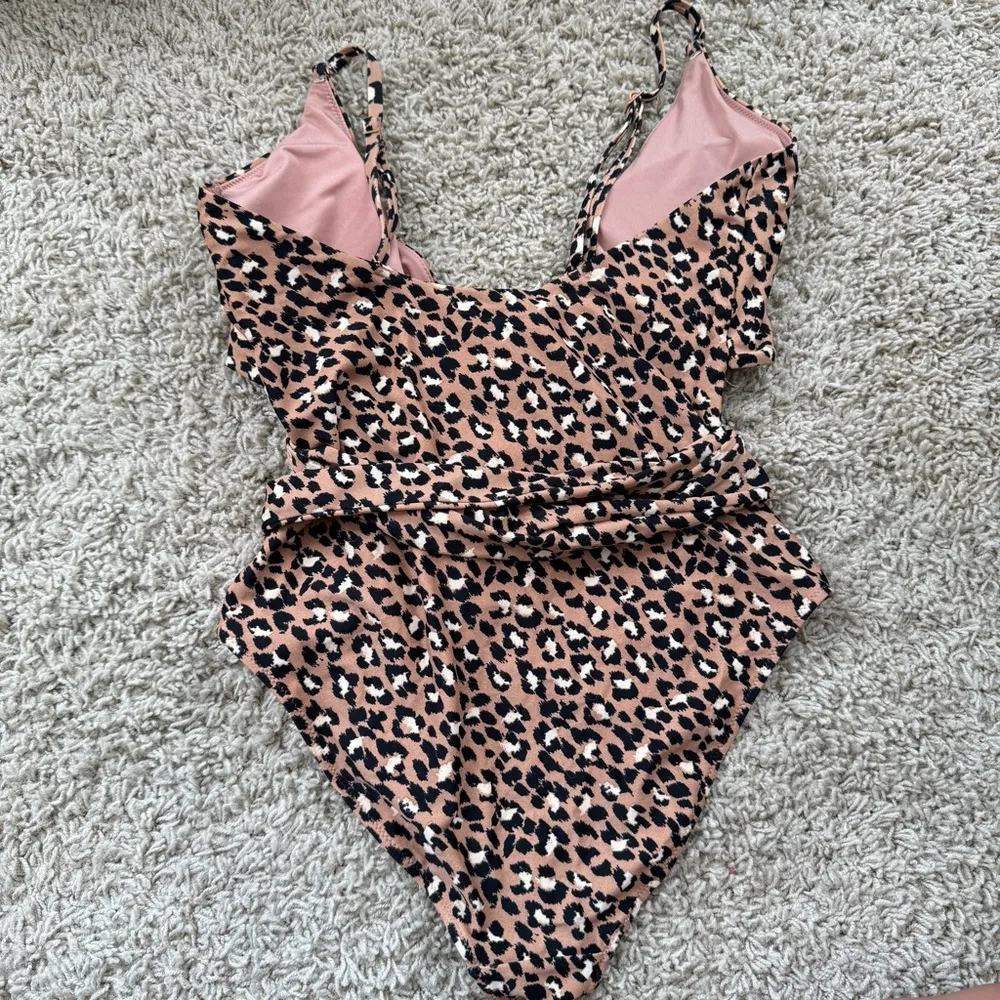 Aerie Leopard Full Coverage One Piece Swimsuit - Image 8