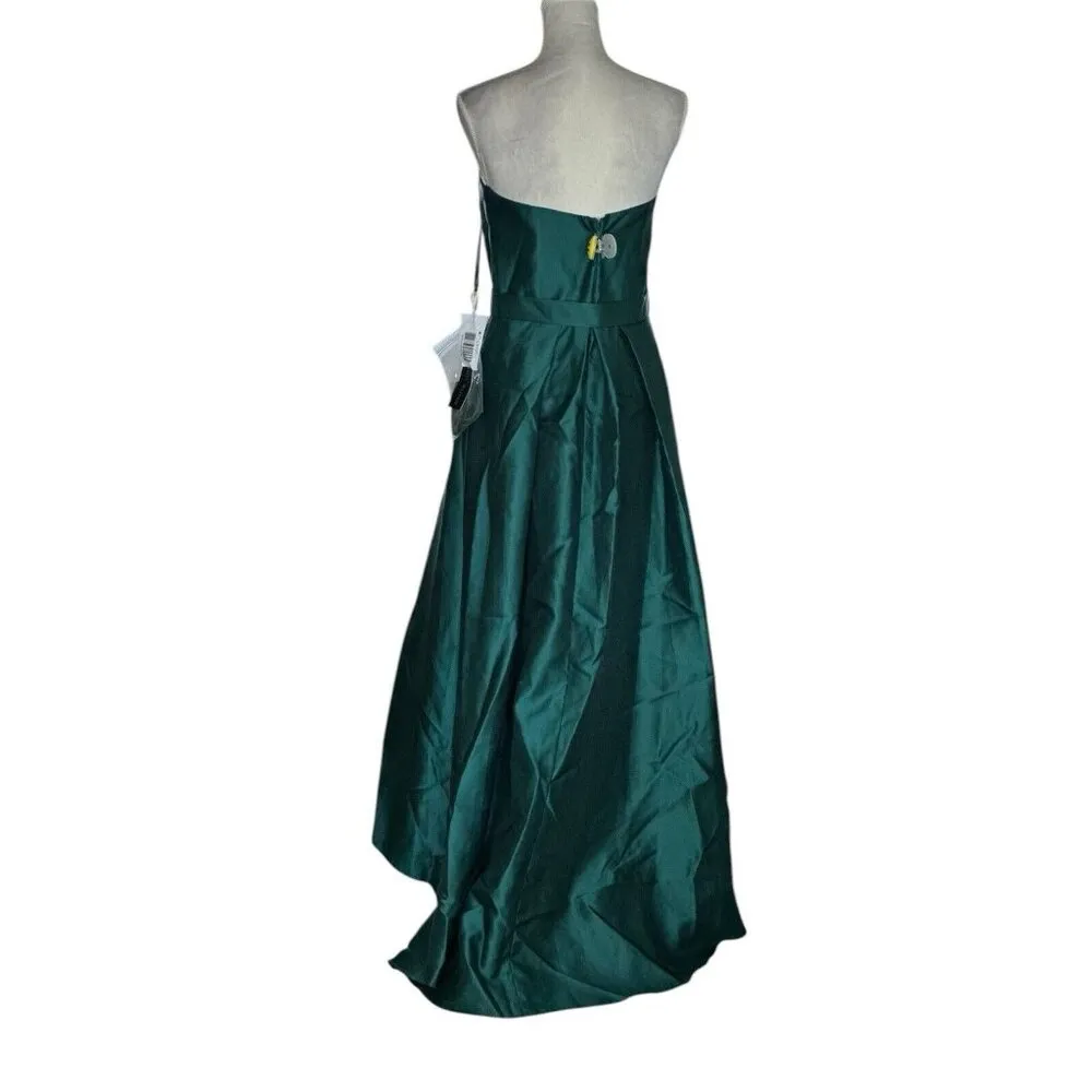 Alfred Sung Dress Women Sz 10 Green Strapless Formal Cocktail Party Evening NWT - Image 4