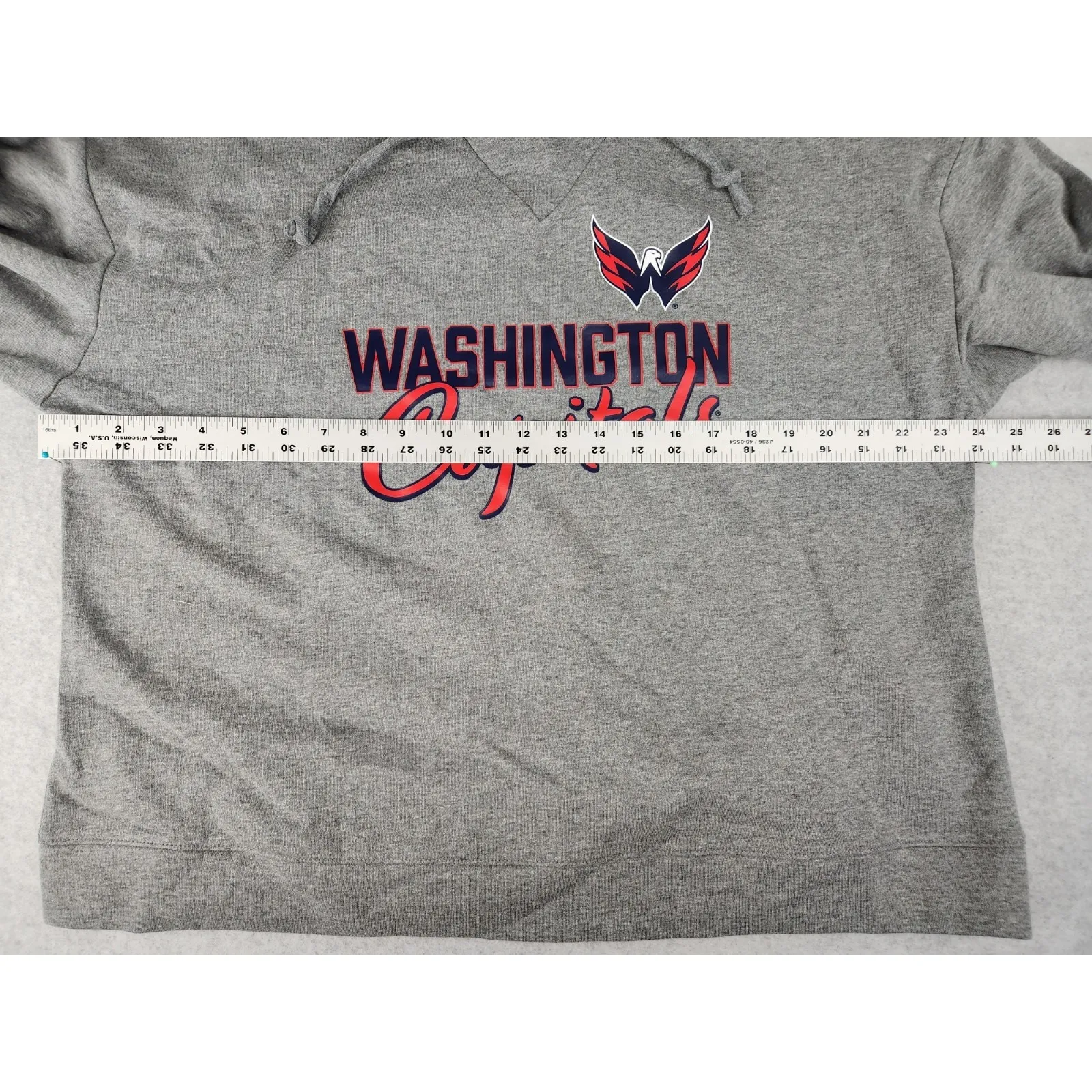 Women's XL Washington Capitals Hockey Script Pullover HoodieSweatshirt NHL - Image 7