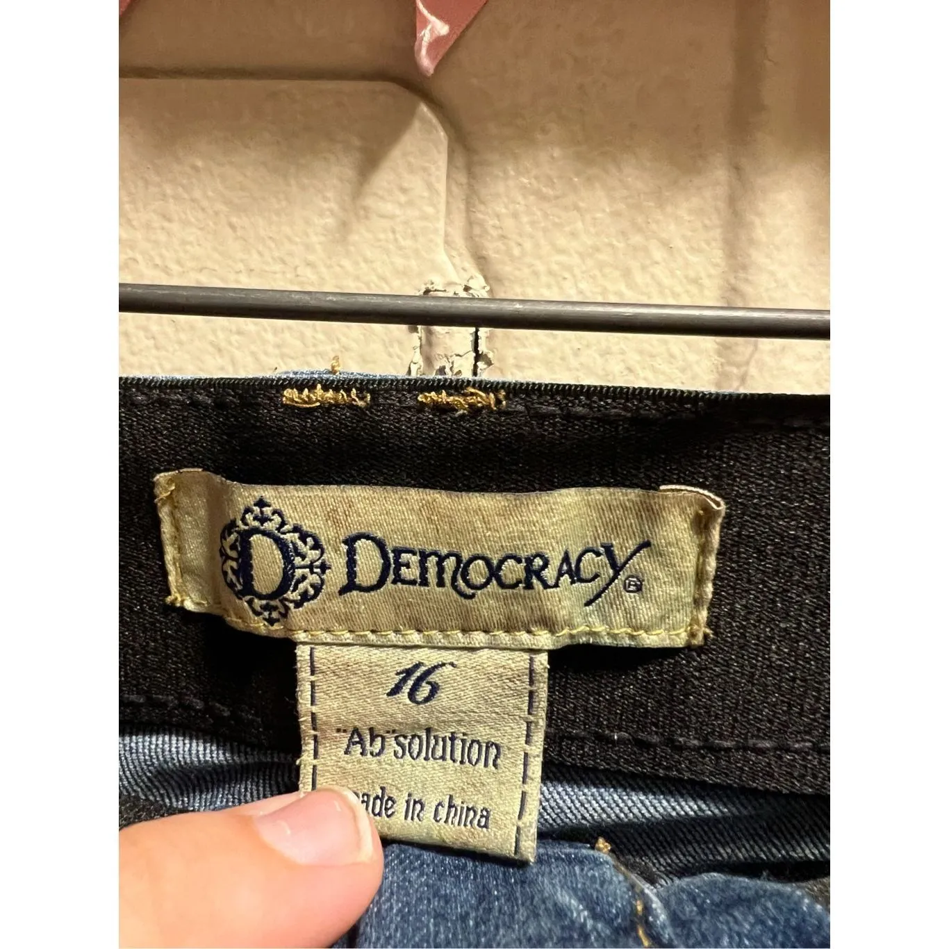 Democracy Ab Solution Blue Jeans Woman’s Size 16 Flaws-Marks-Stains - Image 6