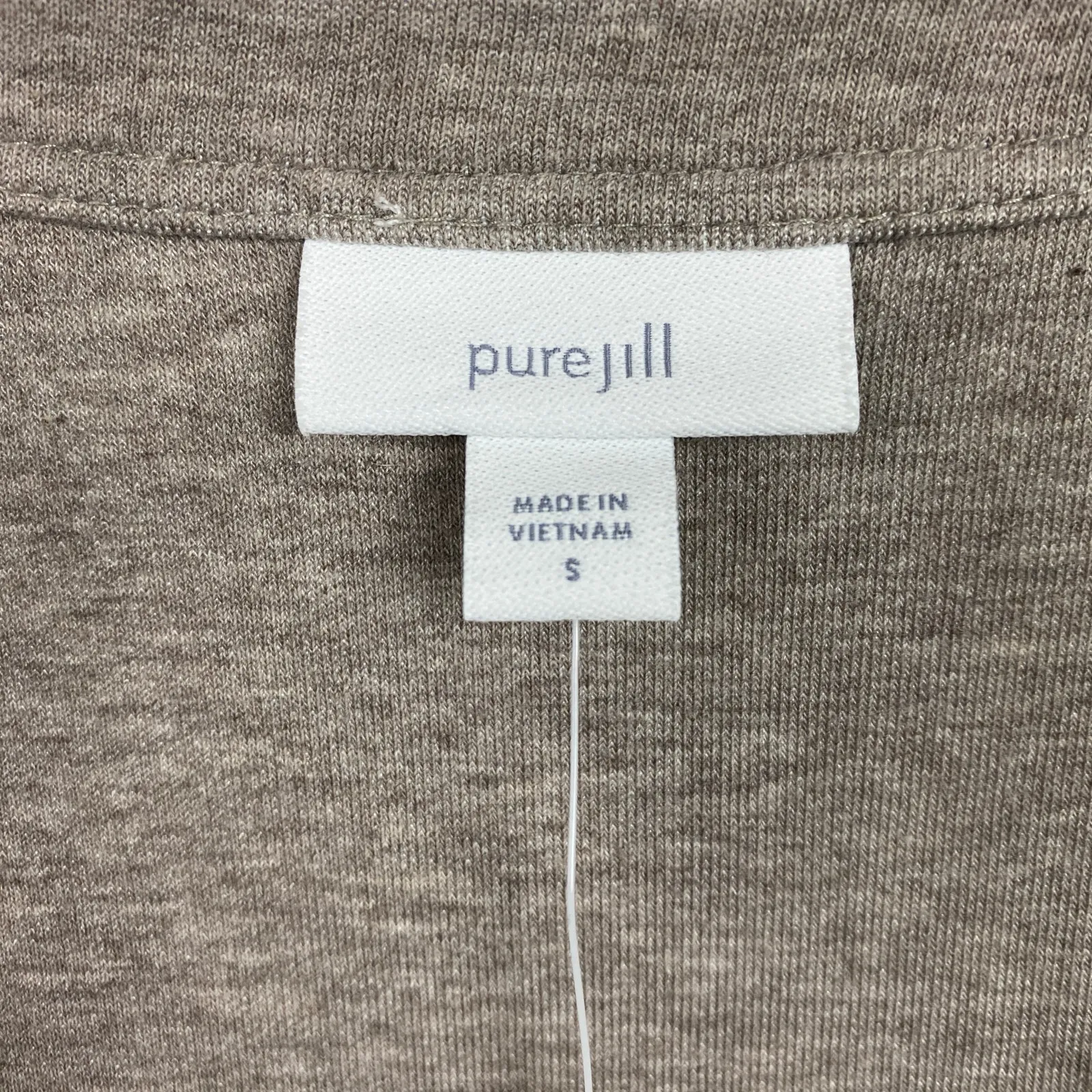 J.Jill Pure Jill Soft Cocoa Heather Snap Front Jacket Sz.S NWT Tan - Image 8