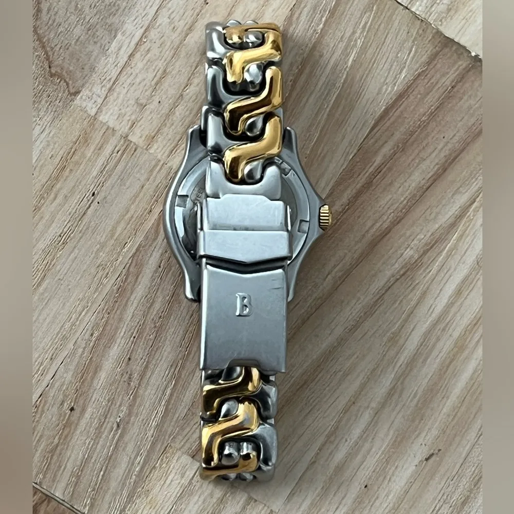 Bulova Marine Star Ladies Watch Vintage Pearl Dial Two-Tone Bracelet Date - Image 12