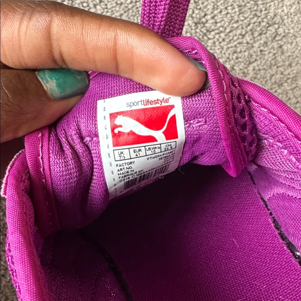 Puma Purple Mesh Shoes SIZE 10 - Image 7