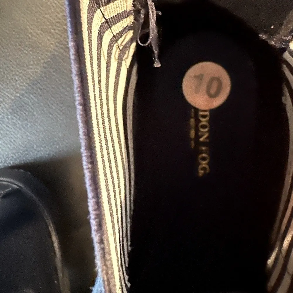 💙SALE 3/$25 LONDON FOG PICCADILLY BLUE WHITE ANKLE WATERPROOF RAIN BOOTIES 10 - Image 10