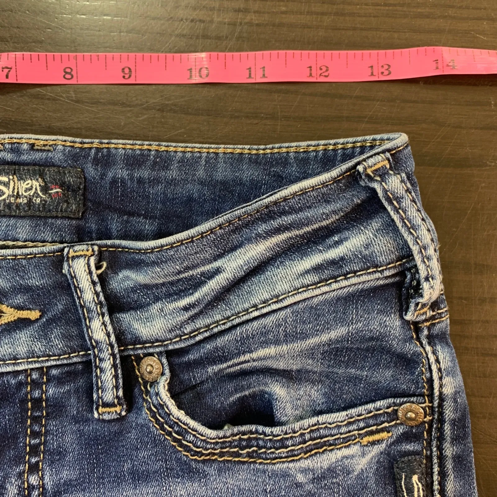 Silver Jeans Co. SUKI Slim Bootcut Denim Jeans Womens Size 27/31 Actual ins‎ 30 Blue - Image 9