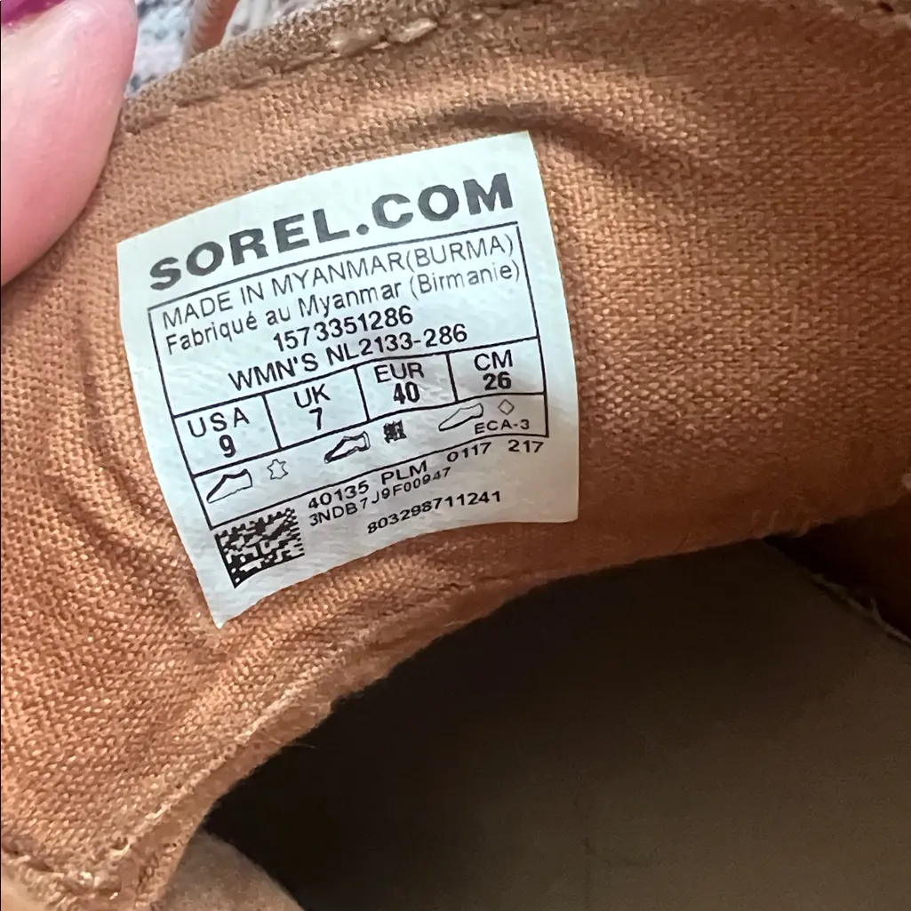 Sorel Waterproof Out and About Boots Lace Up Snow Boots Classic Tan Leather 9 - Image 8