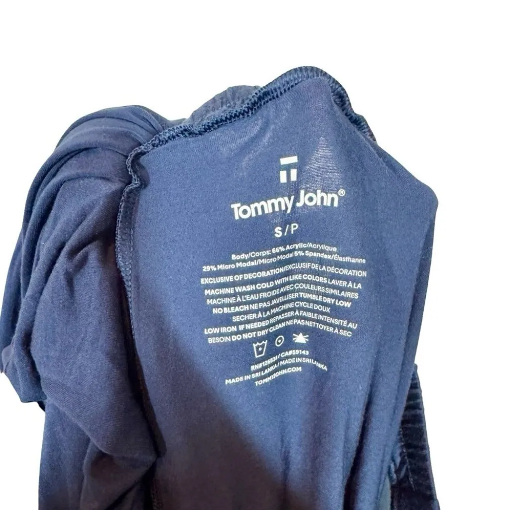 Tommy John Women's Downtime Pullover Pajama Top & Pant Set in Navy Small $128 Blue - Image 8