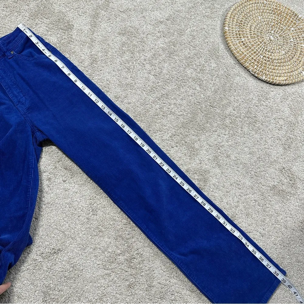 ROLLA’s Women’s Corduroy High Rise Wide Leg Straight Leg Pants in Cobalt Blue 24 - Image 14