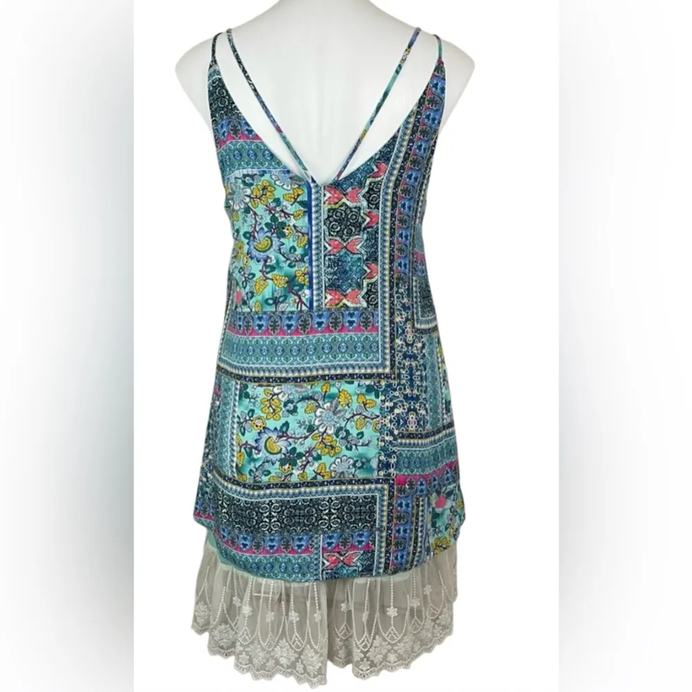 Umgee Multicolor Patchwork Dress - Image 2
