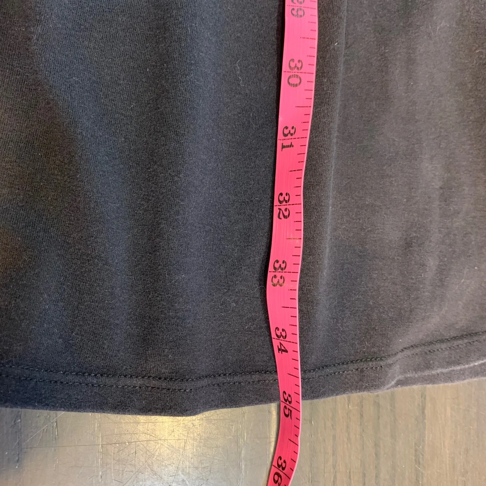 EILEEN‎ FISHER LBD Black Organic Cotton Lycra Short Sleeve T Shirt Dress XS - Image 11