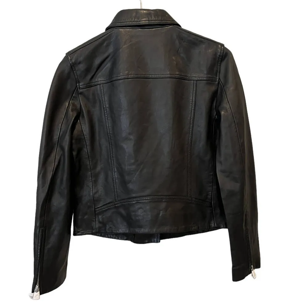 NEW! AllSaints Dalby Leather Biker Jacket (US/8, UK/12) - Image 3