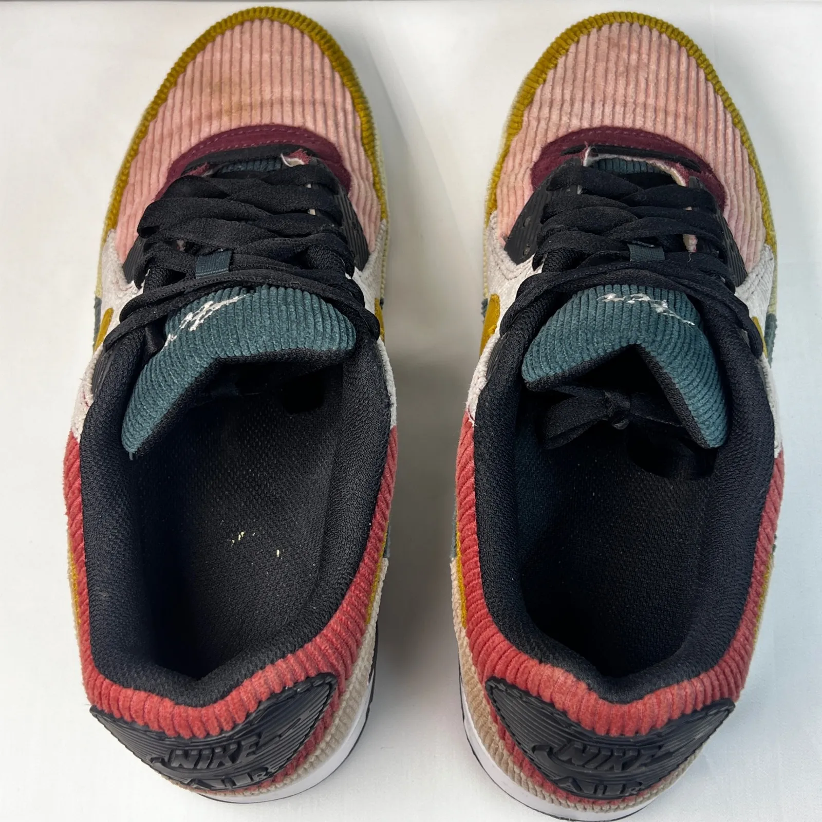 Nike Air Max 90 SE Running Shoes Corduroy Multi Color Size 10USwomen. 8.5USmen - Image 5