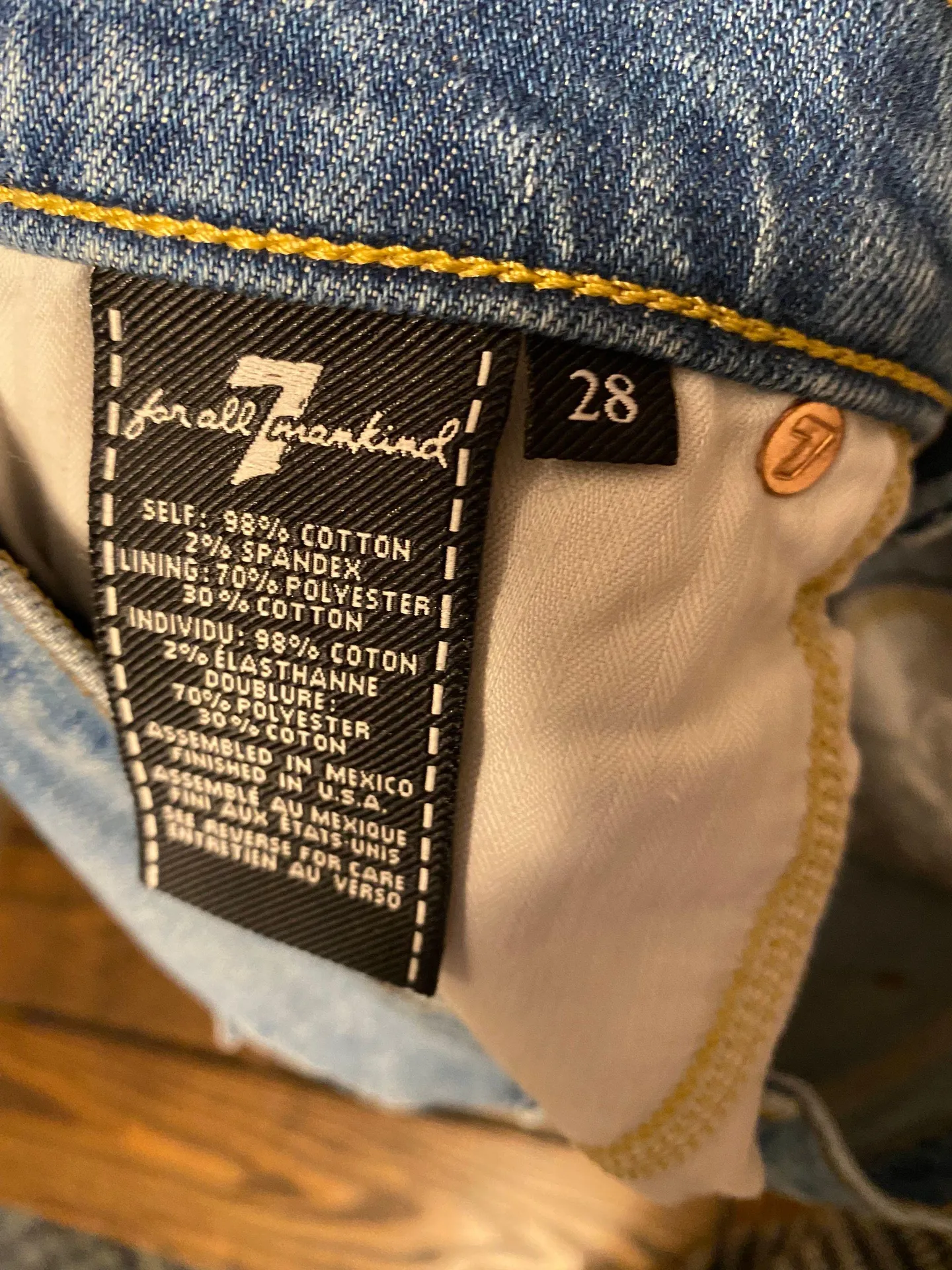 7 For All Mankind Jean Shorts - Image 2