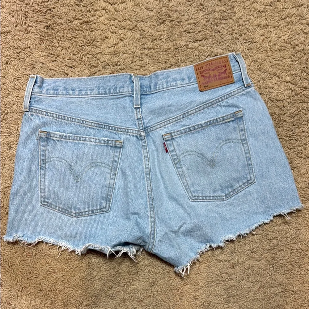 Denim Distressed Women Shorts - Image 2