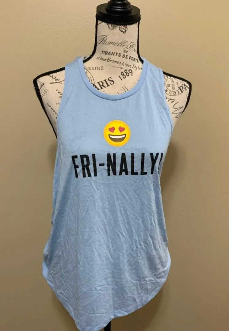 Freeze Clothing Freeze Finally Friday Blue Tank Top Large - Image 3